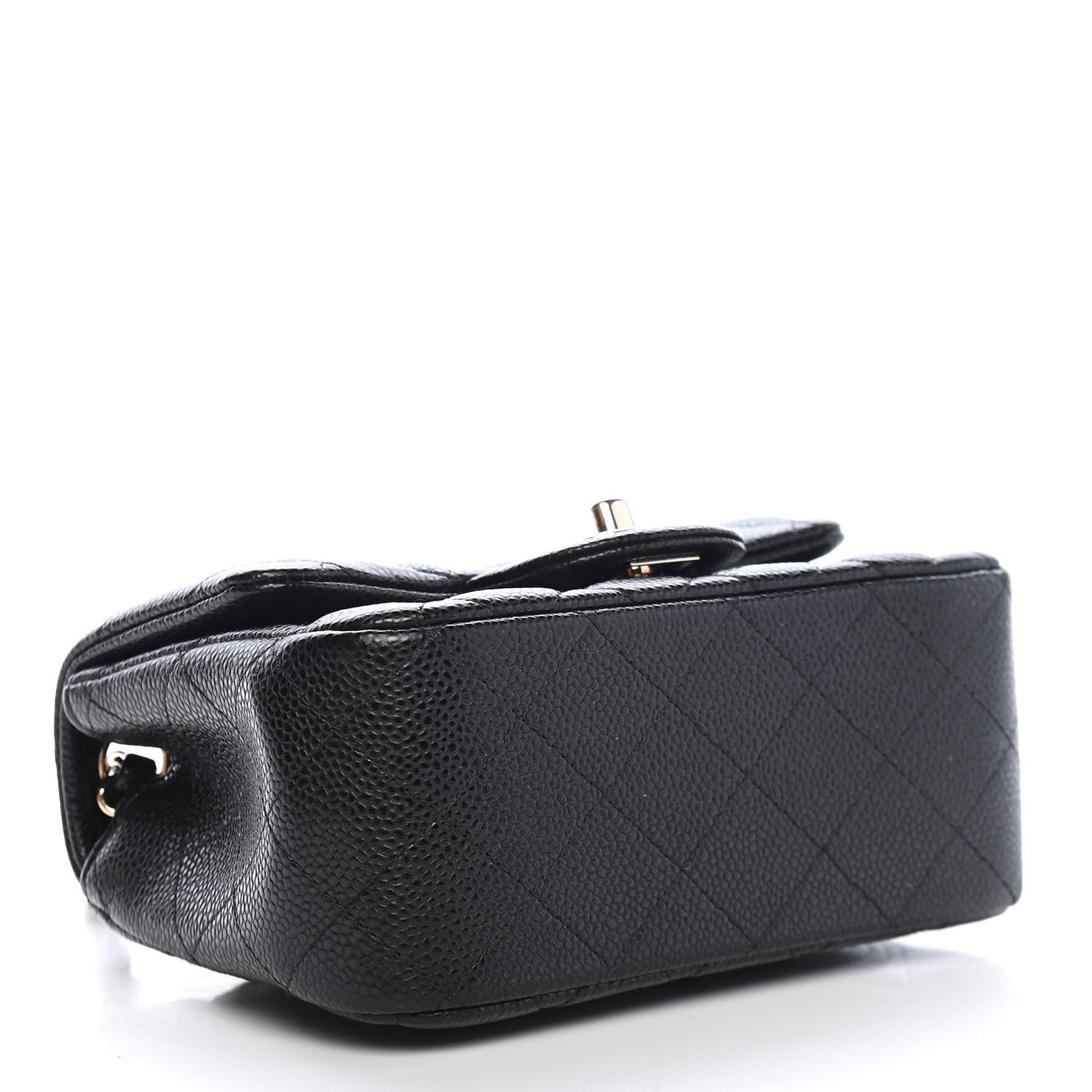 Caviar Quilted Mini Square Flap Black