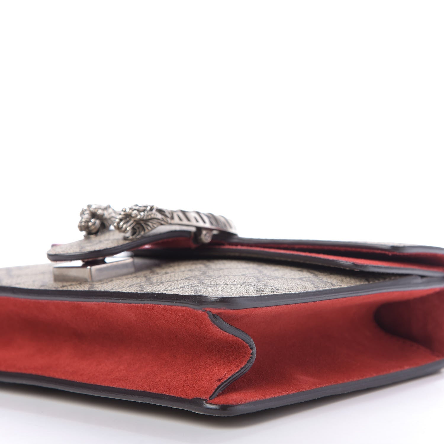Gucci GG Supreme Monogram Mini Dionysus Shoulder Bag Hibiscus Red 8 of 10