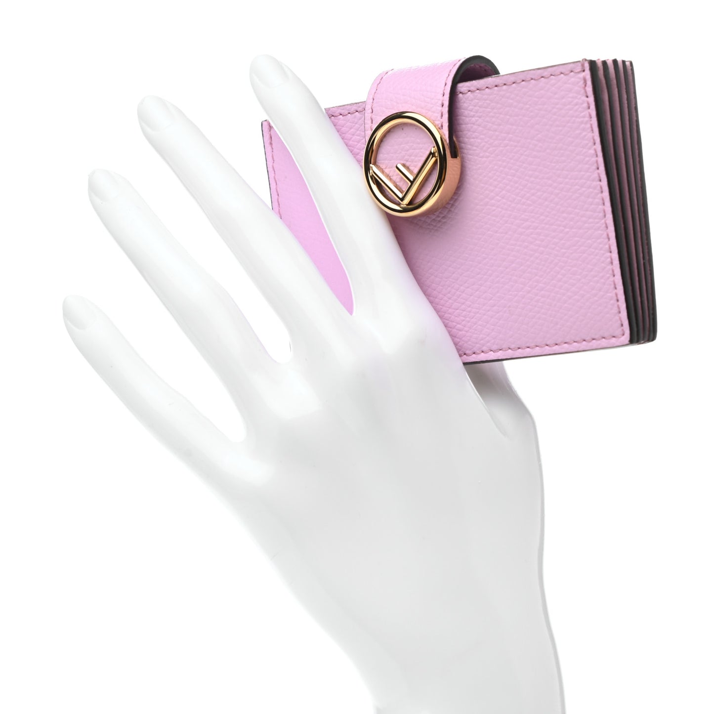 Vitello Cruise F is Fendi Gusseted Card Holder Lavanda