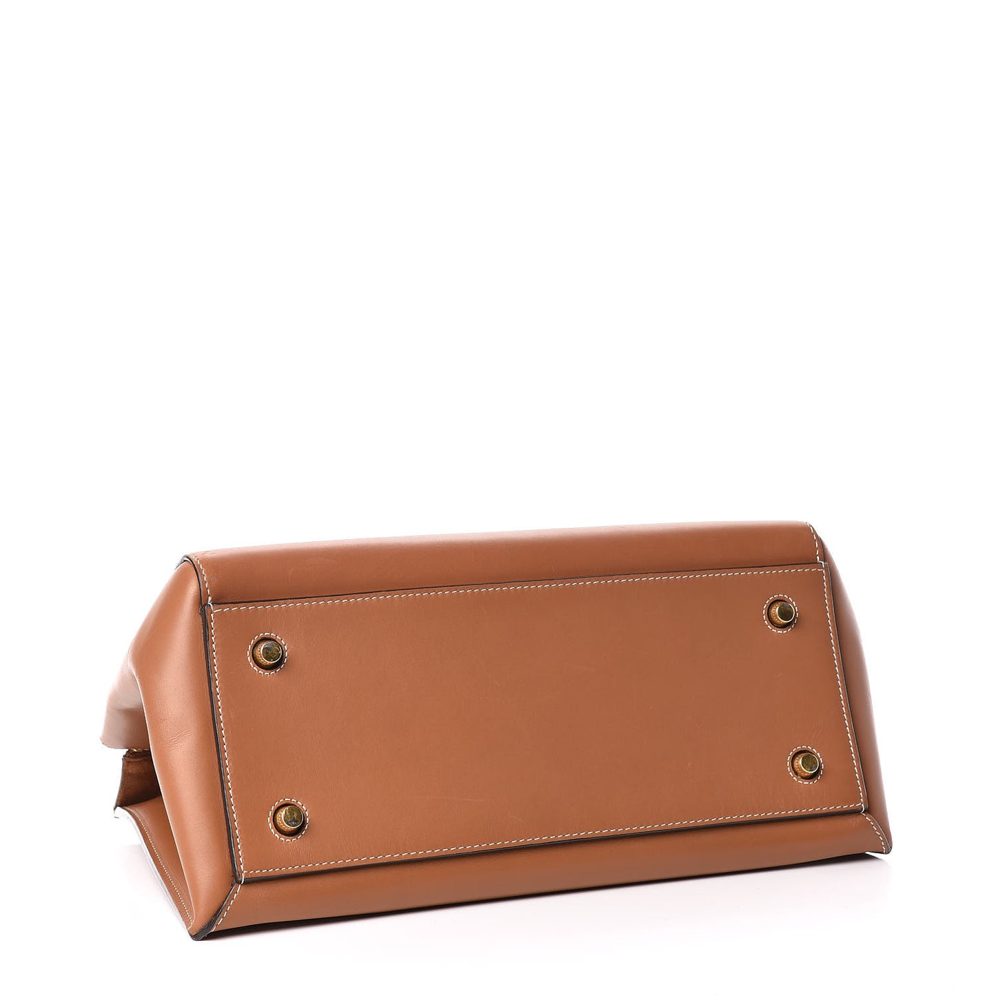 Smooth Calfskin Large Edge Shoulder Bag Camel