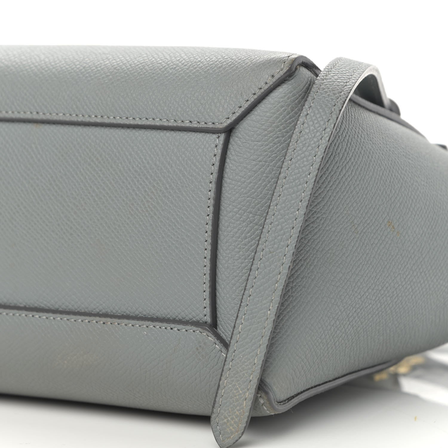 Celine Grained Calfskin Nano Belt Bag Grey 10 of 18