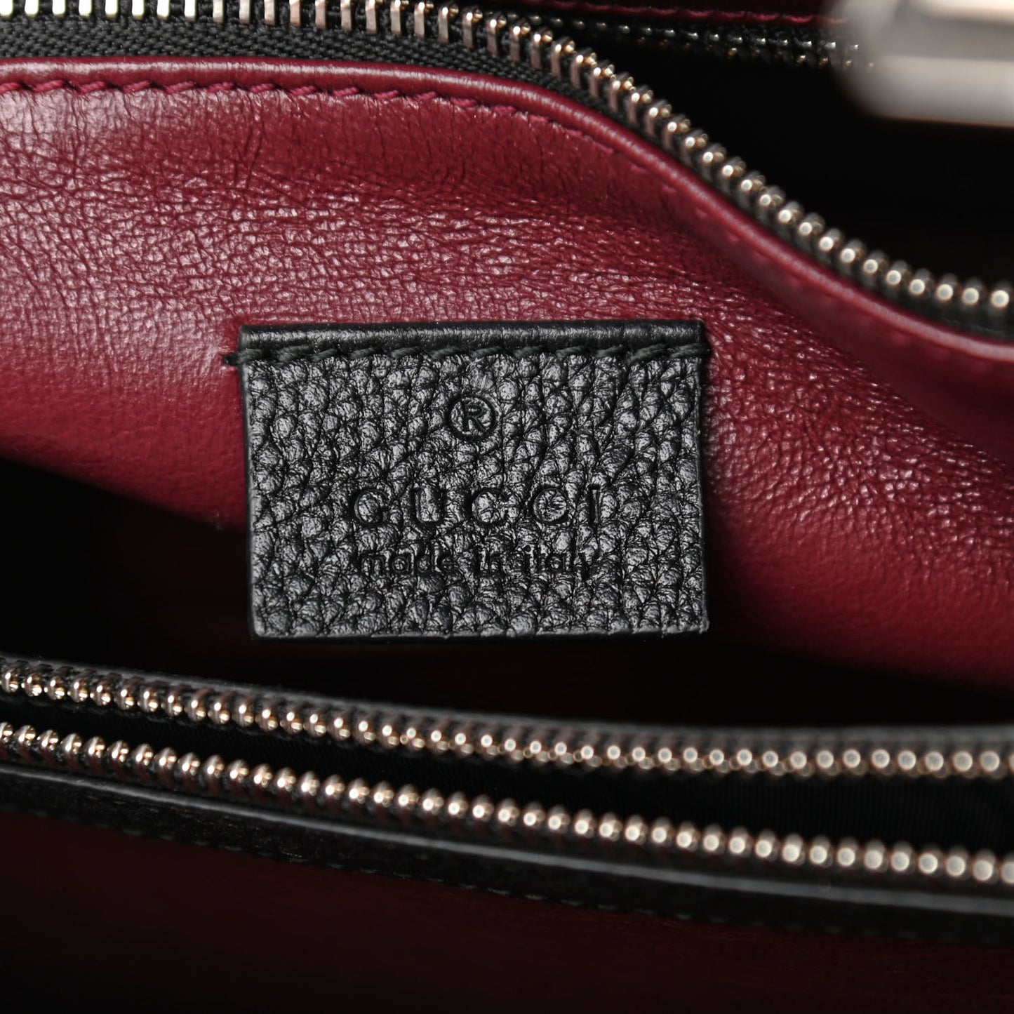 Grainy Calfskin Small Zumi Top Handle Bag Black
