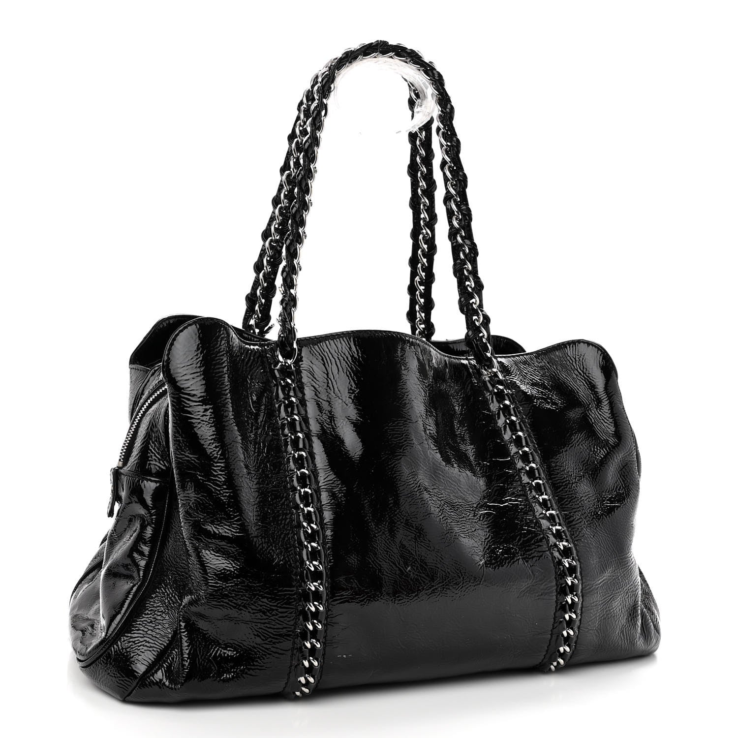 Chanel Patent Calfskin Large Luxe Ligne Tote Black 3 of 12