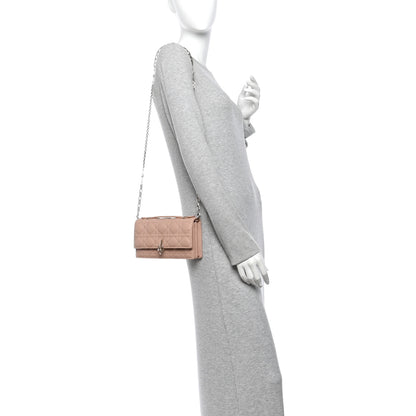 Christian Dior Lambskin Chain Lady My Dior Mini Chain Pouch Rose De Vents 2 of 10