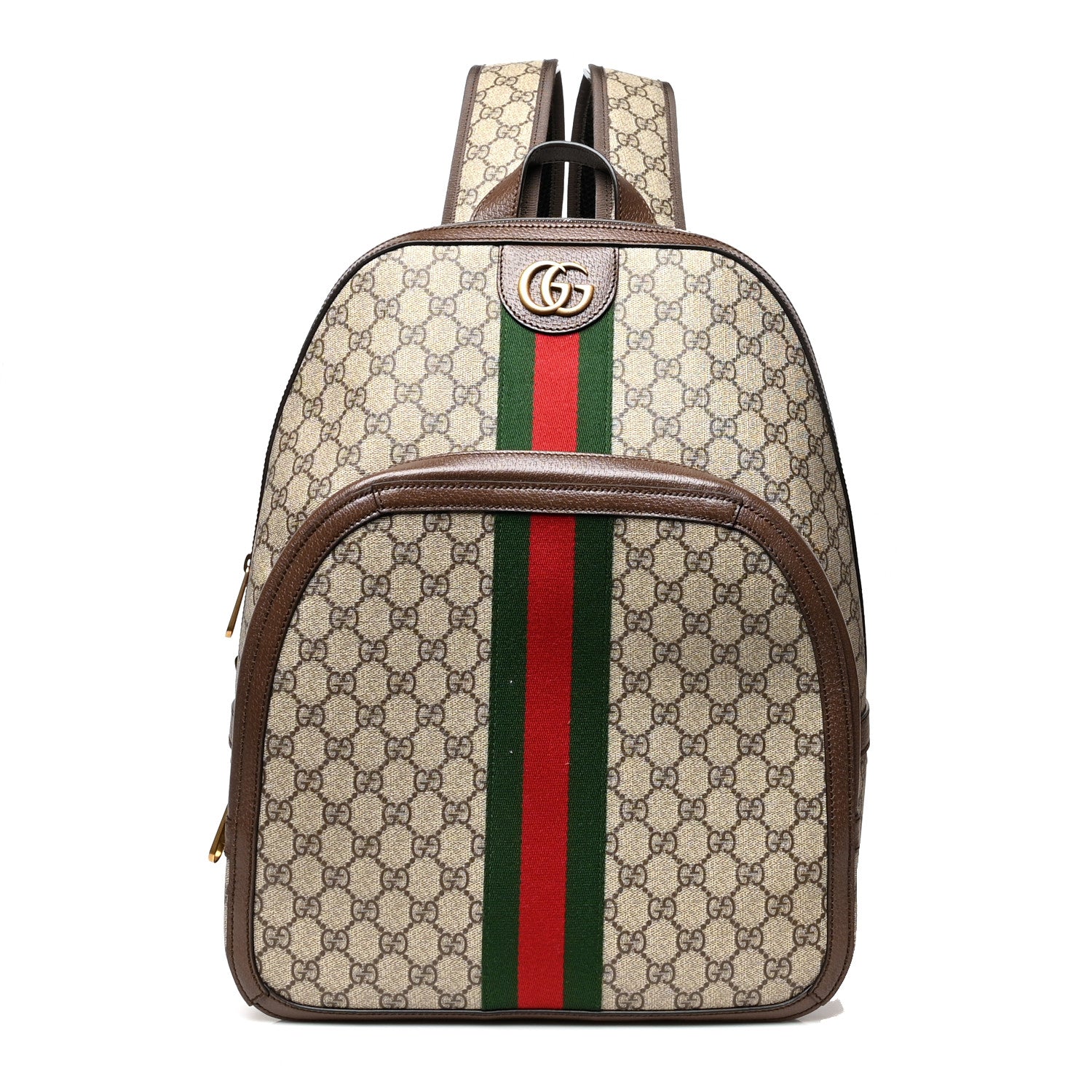 Gucci GG Supreme Monogram Medium Ophidia Day Backpack Brown 1 of 13