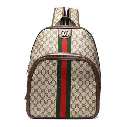 Gucci GG Supreme Monogram Medium Ophidia Day Backpack Brown 1 of 13