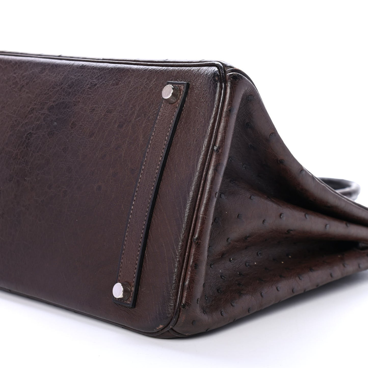 Ostrich Birkin 35 Chocolate