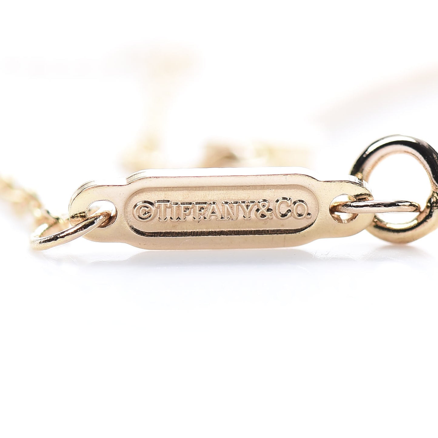18K Rose Gold Small T Smile Pendant Necklace
