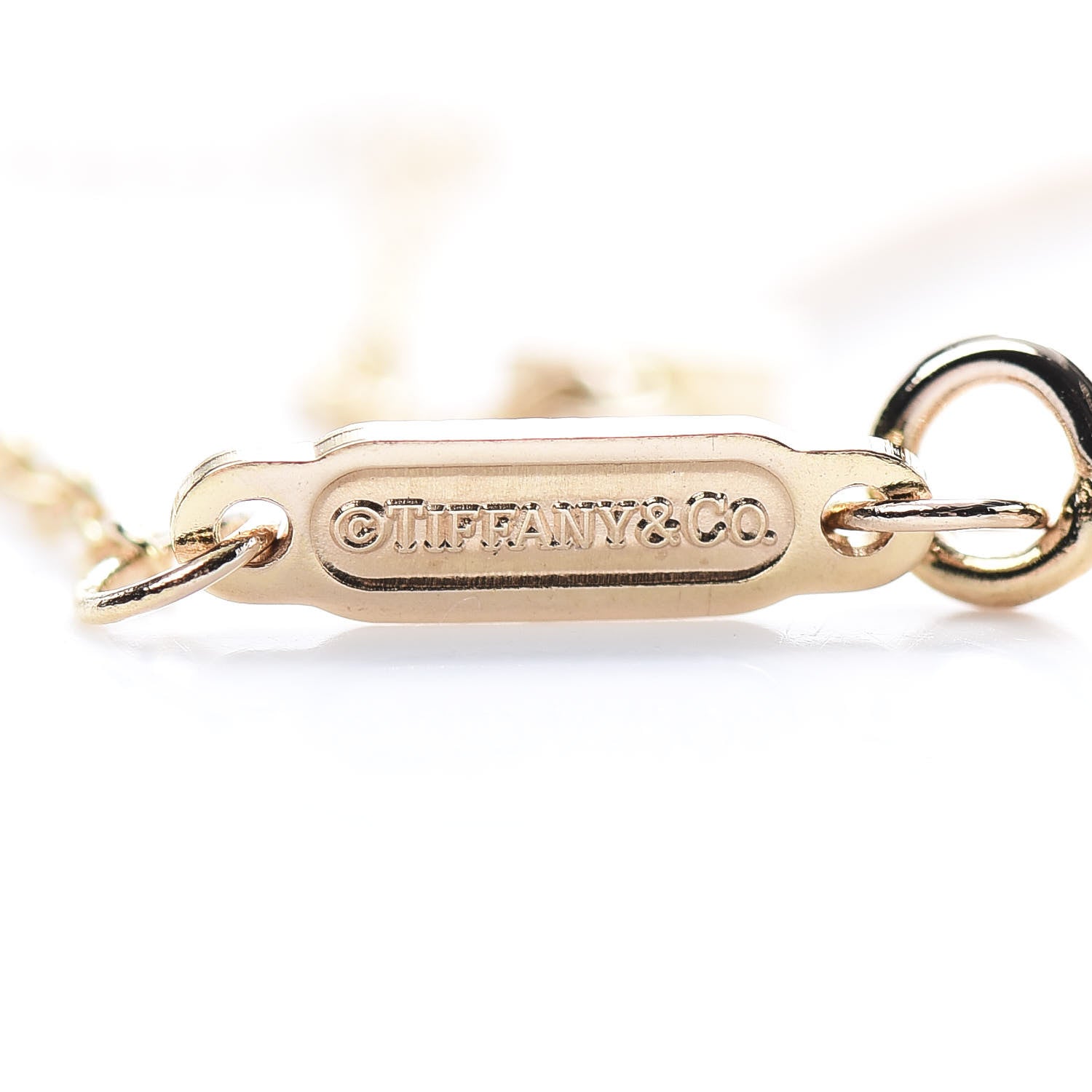 Tiffany 18K Rose Gold Small T Smile Pendant Necklace 4 of 7