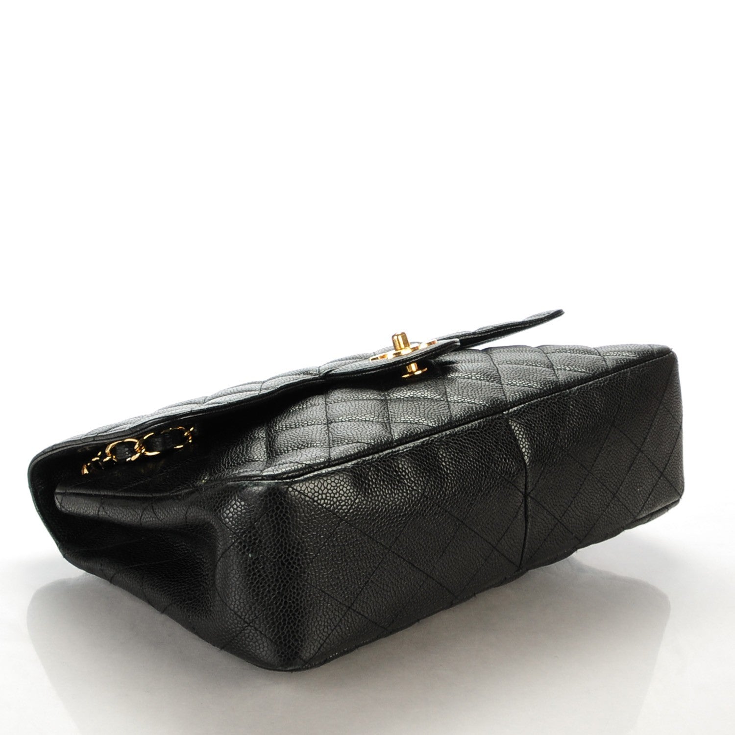 Chanel Caviar Quilted Jumbo Single Flap Black 4 of 8