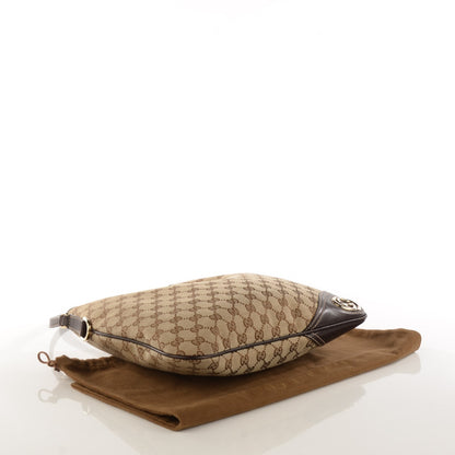 Gucci Monogram Medium New Britt Hobo Dark Brown 4 of 7