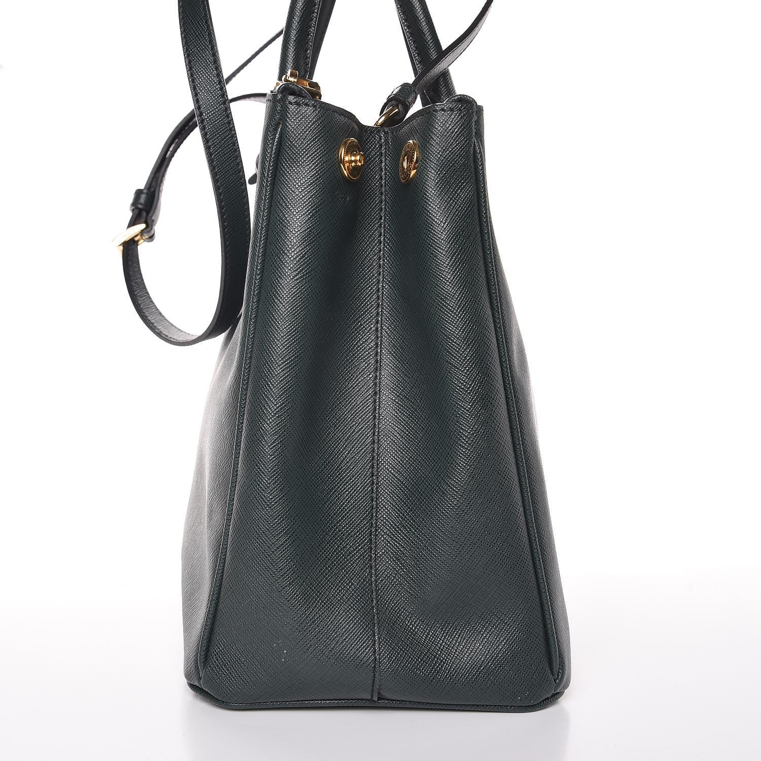 Prada Saffiano Medium Galleria Double Zip Tote Smeraldo 9 of 13