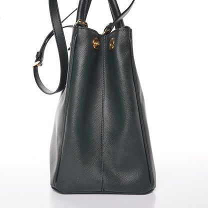Prada Saffiano Medium Galleria Double Zip Tote Smeraldo 9 of 13