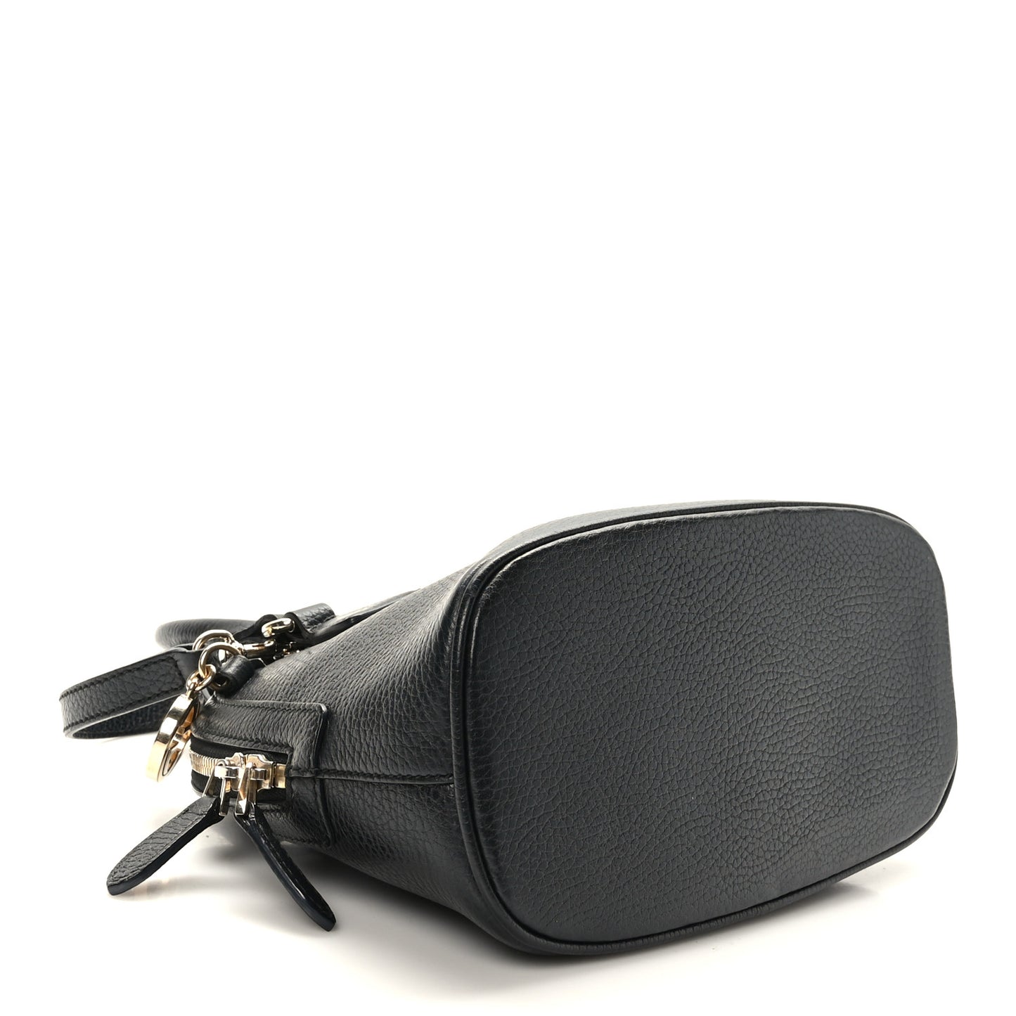 Dollar Calfskin Small GG Charm Dome Bag Black