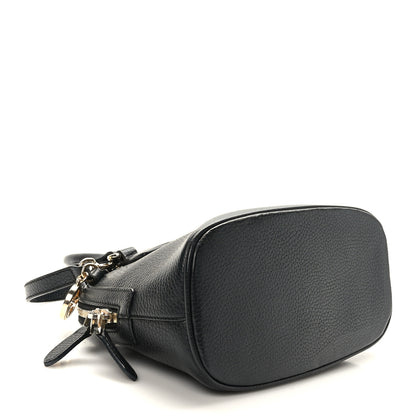 Gucci Dollar Calfskin Small GG Charm Dome Bag Black 4 of 9