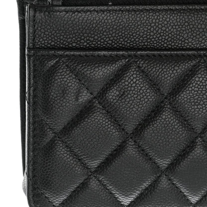 Chanel Caviar Quilted Tiny CC Wallet on Chain WOC Black 12 of 12