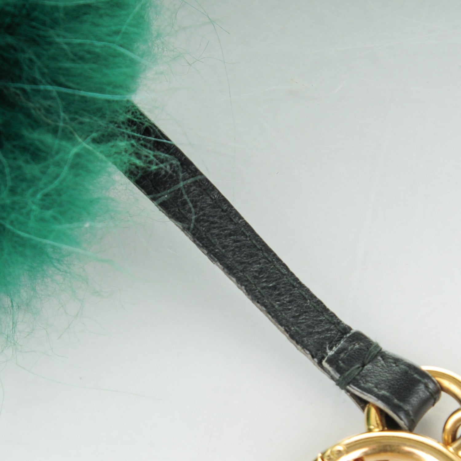 Fendi Fox Rabbit Goat Mink Fur Vitello Flamingo Minty Monster Bag Bug Charm Green Apple Multicolor 3 of 4