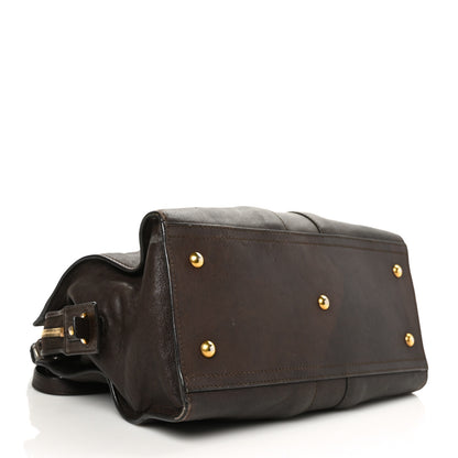 Saint Laurent Sheepskin Small Cabas ChYc Dark Brown 5 of 7