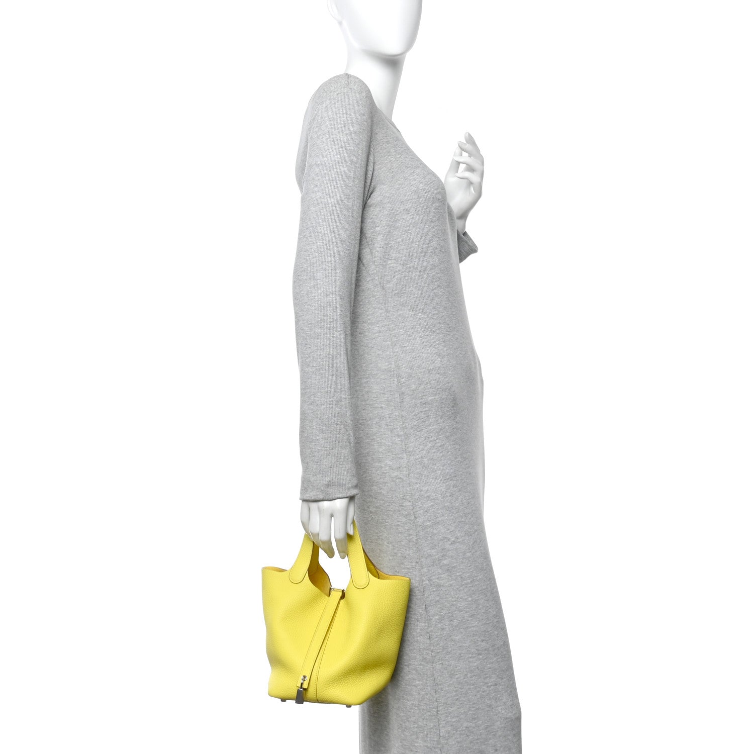 Hermes Taurillon Clemence Picotin Lock 18 PM Lime 1851933