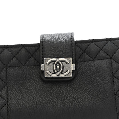 Chanel Calfskin Boy Reverso Mini Pochette Black 9 of 12