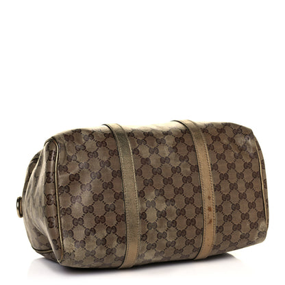 Gucci Crystal Monogram Medium Joy Boston Bronze 4 of 18
