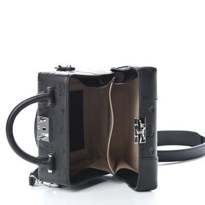 MCM Calfskin Ottomar Monogram Small Berlin Crossbody Black 5 of 9