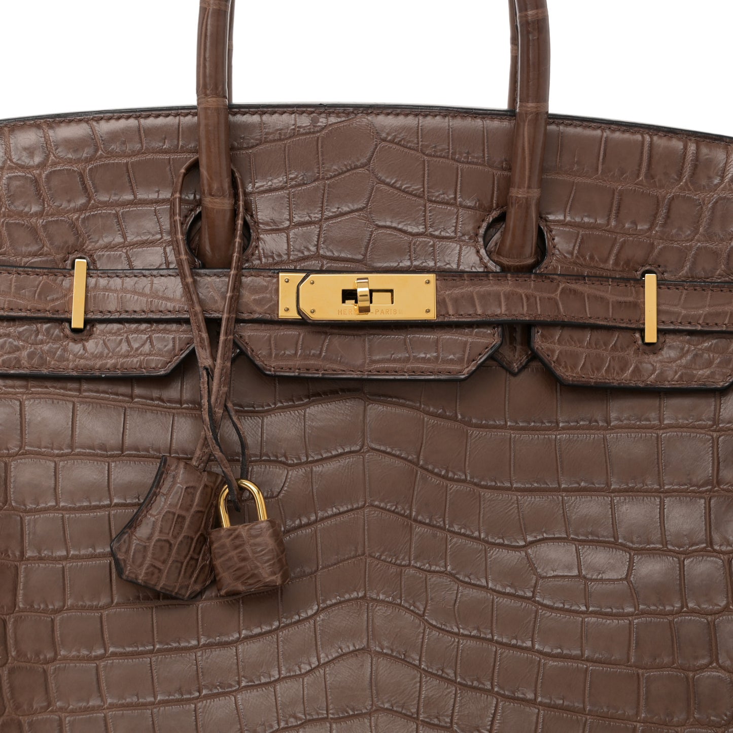 Matte Niloticus Crocodile Birkin 35 Alezan