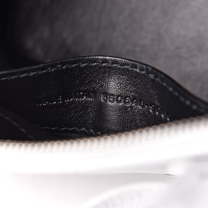 Balenciaga Calfskin Crocodile Embossed XXS Ville Top Handle Bag White Black 7 of 11