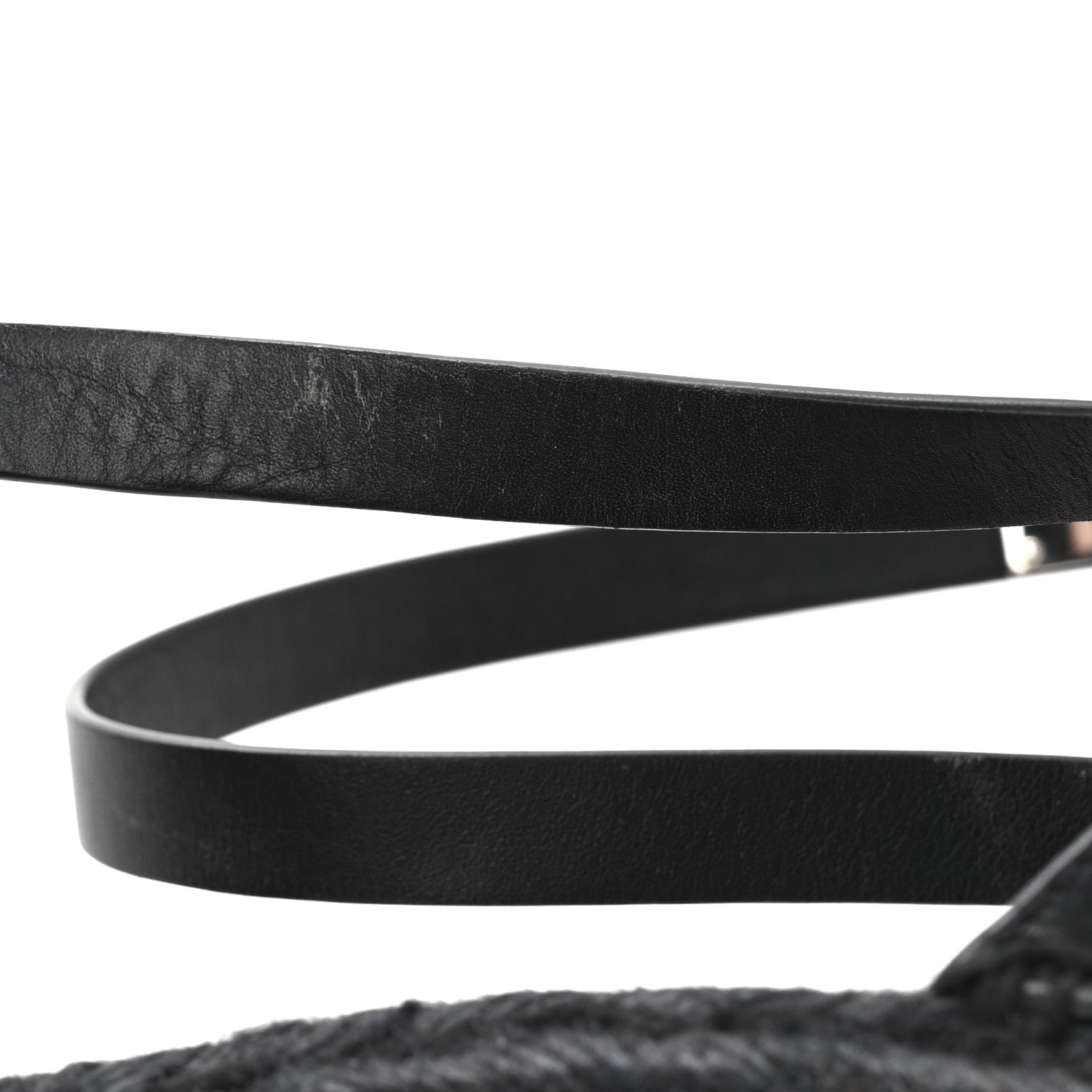 Hermes Calfskin Tipoli Espadrille Wedges 38 Black 11 of 14
