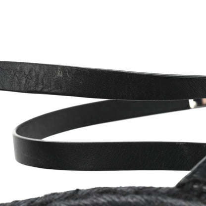 Hermes Calfskin Tipoli Espadrille Wedges 38 Black 11 of 14