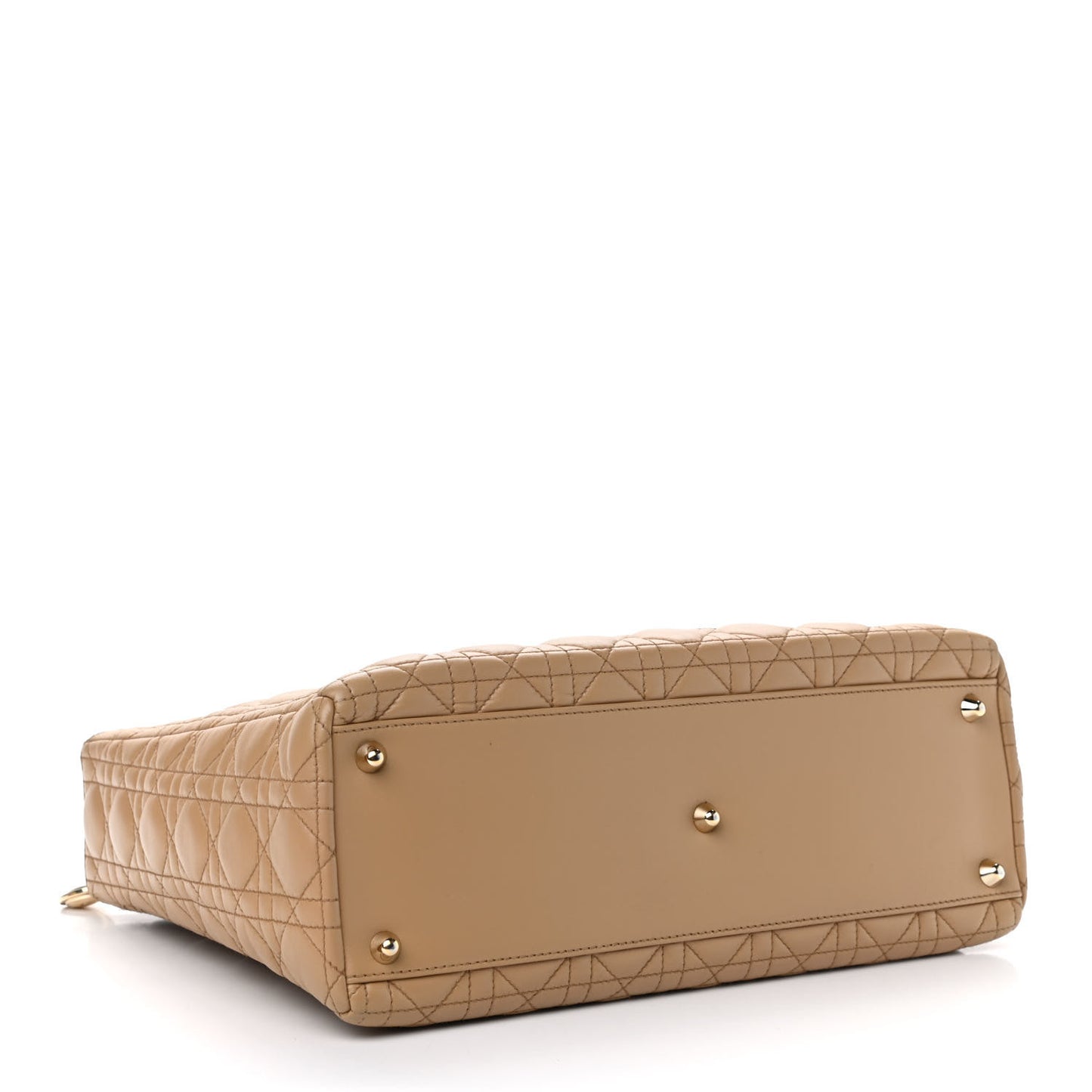 Lambskin Cannage Large Lady Dior Beige