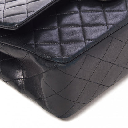 Chanel Lambskin Quilted Medium Double Flap Black 6 of 9