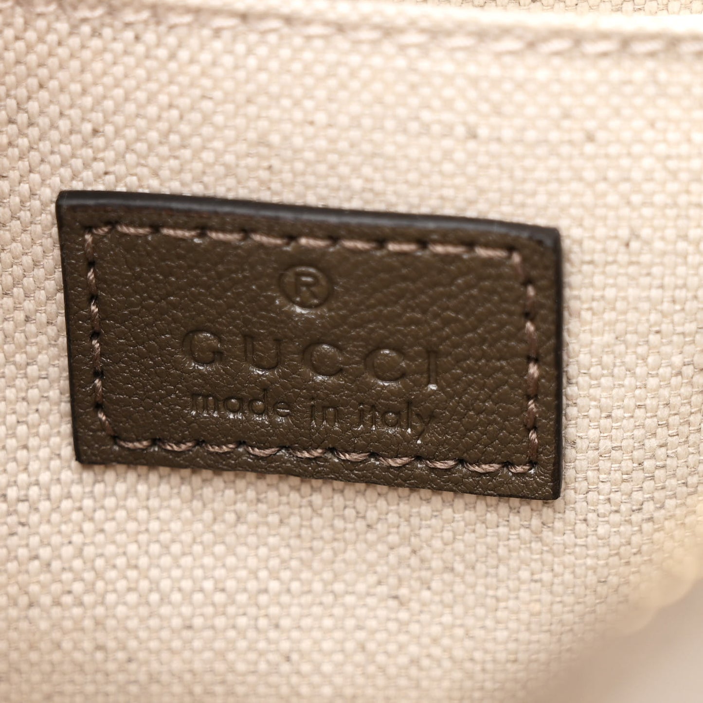 Sakai Be Green Calfskin Diagonal Stitched Small Blondie Shoulder Bag Craclet Brown