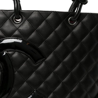 Chanel Calfskin Quilted Medium Cambon Tote Black 8 of 10