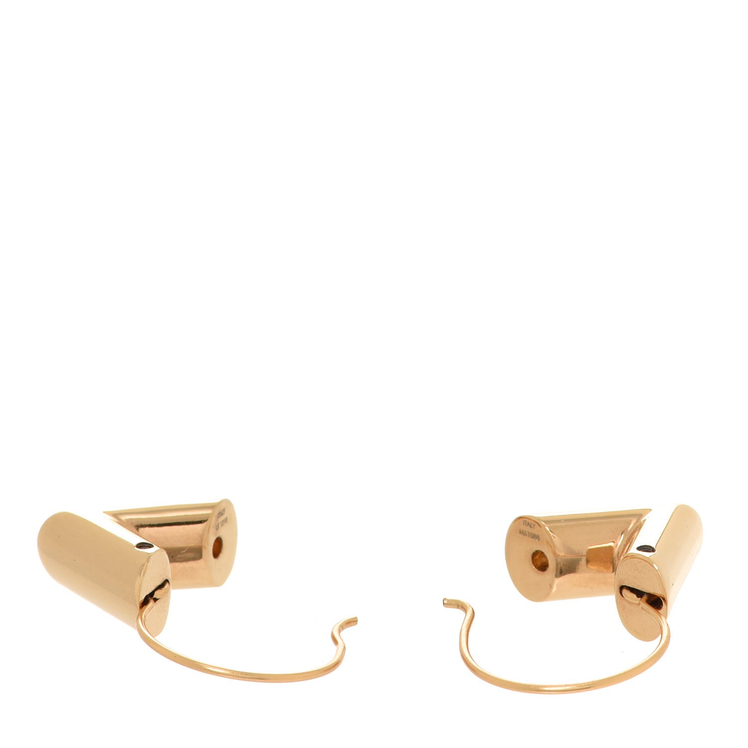 Louis Vuitton Brass Essential V Hoop Earrings Gold 3 of 5