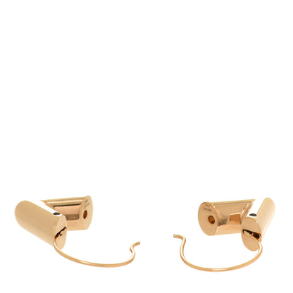 Louis Vuitton Brass Essential V Hoop Earrings Gold 3 of 5