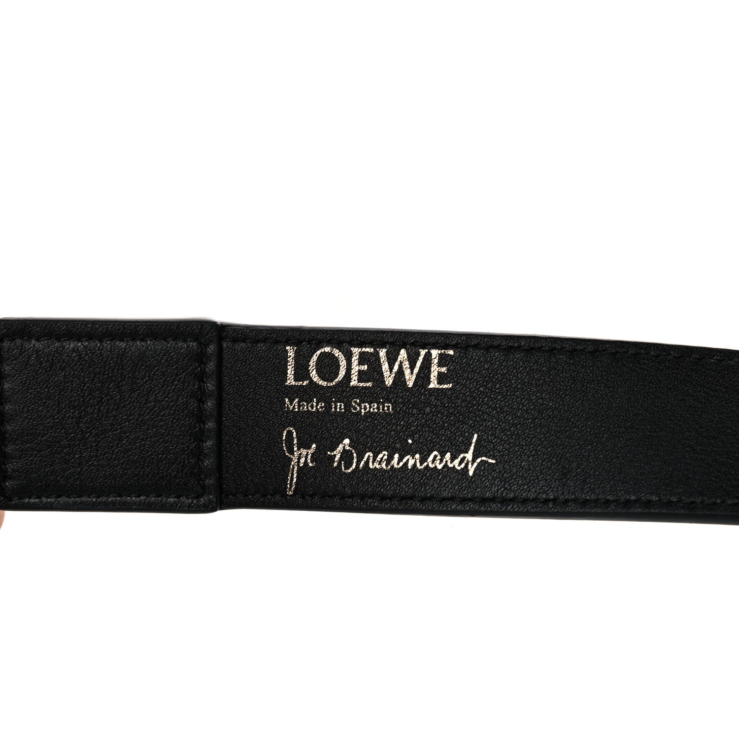 Loewe X JOE BRAINARD Calfskin Words Print Thin Strap Black 4 of 9