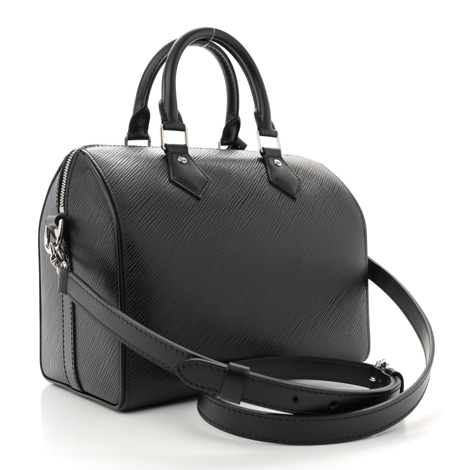 Louis Vuitton Epi Speedy Bandouliere 25 Black 3 of 10