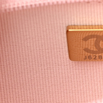 Chanel Caviar Quilted Crystal CC Wallet On Chain WOC Light Pink 8 of 11