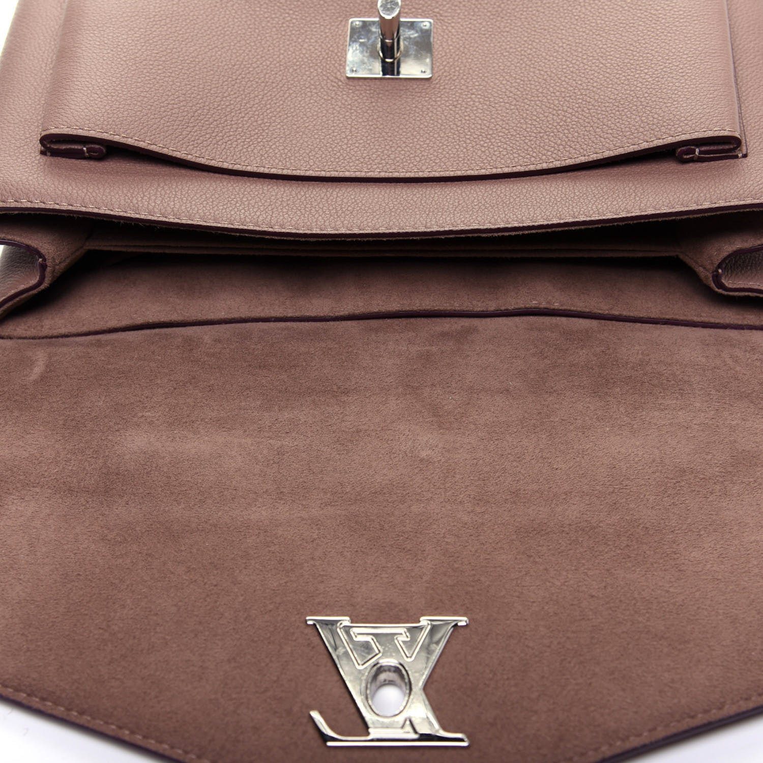 Louis Vuitton Soft Calfskin My Lockme Top Handle Taupe Glace 11 of 12
