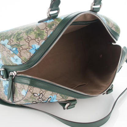 Gucci GG Supreme Monogram Bloom Butterfly Embroidered Medium Boston Green 5 of 7