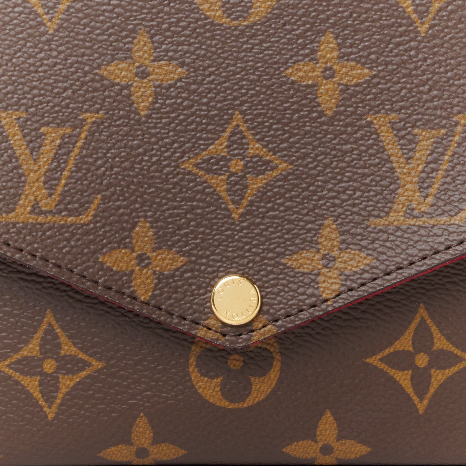 Louis Vuitton Monogram Pochette Felicie Wallet Fuchsia 7 of 7