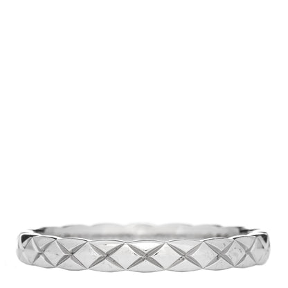 Chanel Platinum Mini Coco Crush Ring 59 8.75 1 of 5