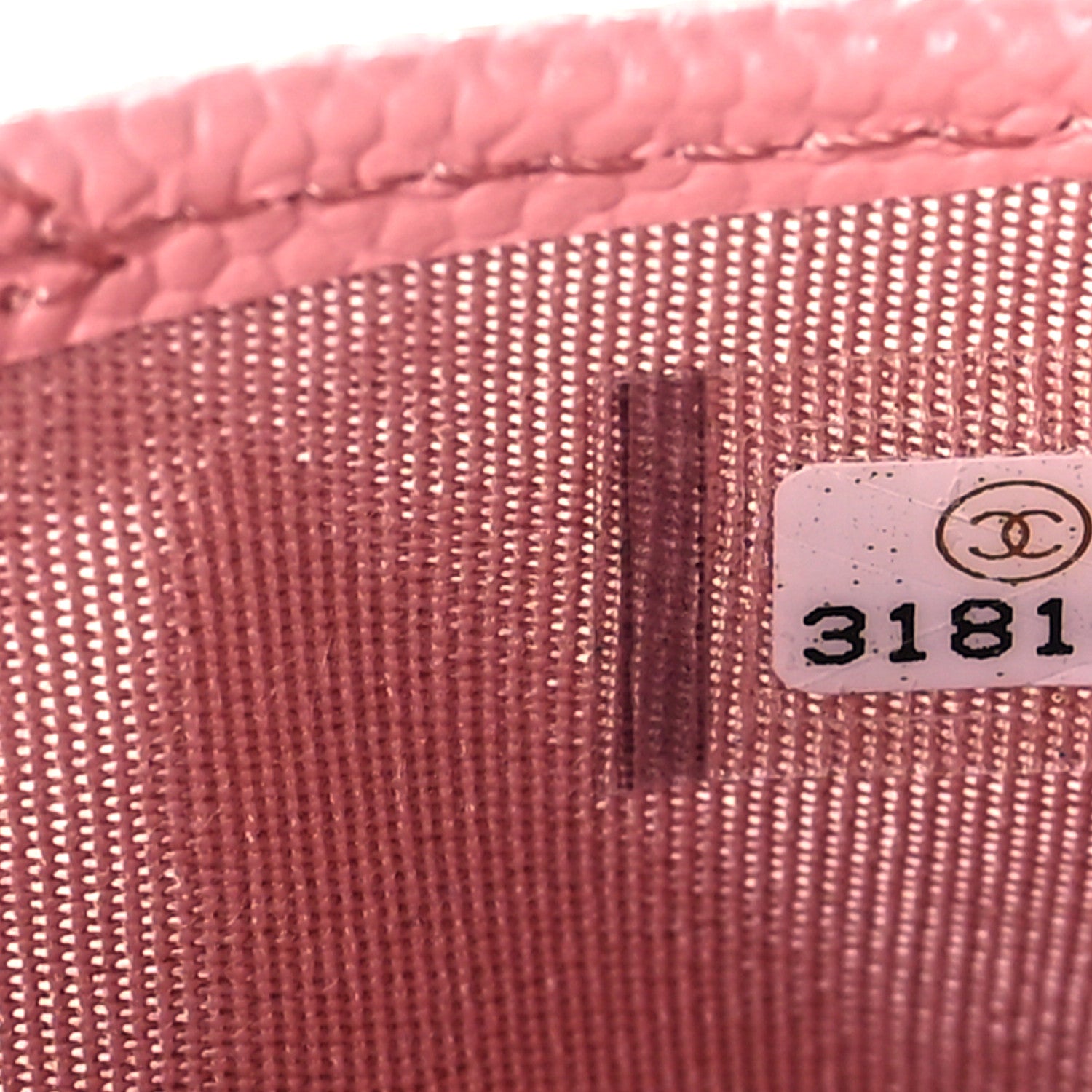 Chanel Caviar Quilted Card Holder Pink 7 of 10