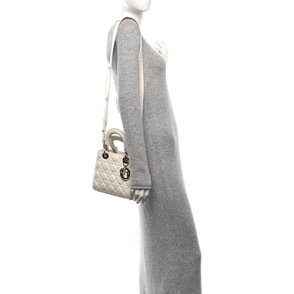 Christian Dior Lambskin Cannage Small My ABCDior Lady Dior Latte 2 of 10