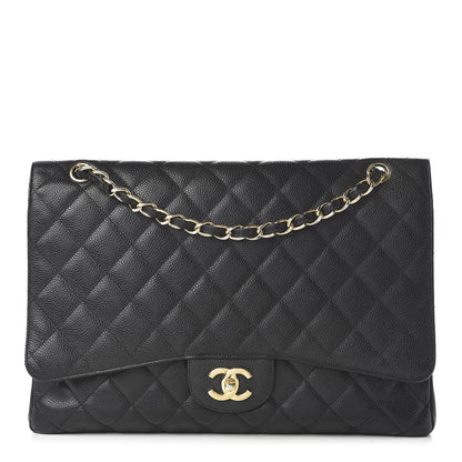 Chanel Caviar Quilted Maxi Single Flap Black 1 of 12