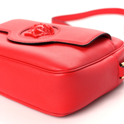 Versace Grained Calfskin Medusa Camera Bag Red 8 of 9