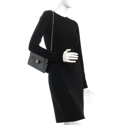 Chanel Lambskin Quilted Small Single Flap Black 2 of 9
