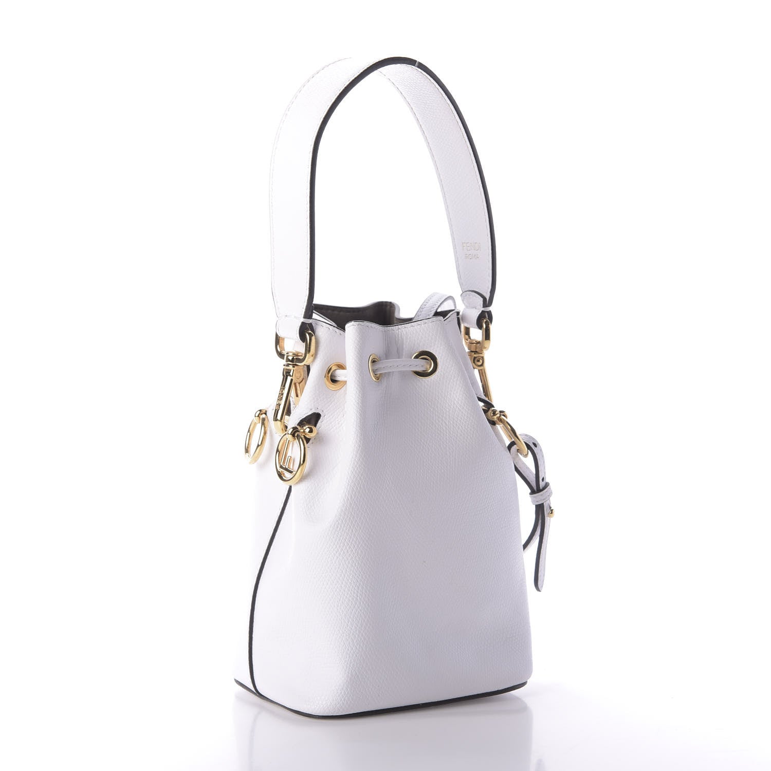 Fendi Vitello Cruise F is Fendi Mini Mon Tresor Bucket Bag Optical White 3 of 9