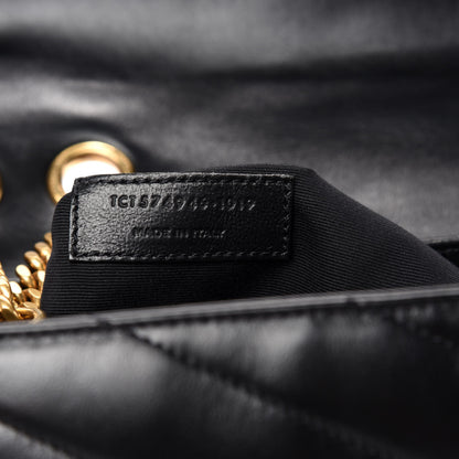 Saint Laurent Calfskin Y Quilted Monogram Medium Loulou Chain Satchel Black 15 of 16